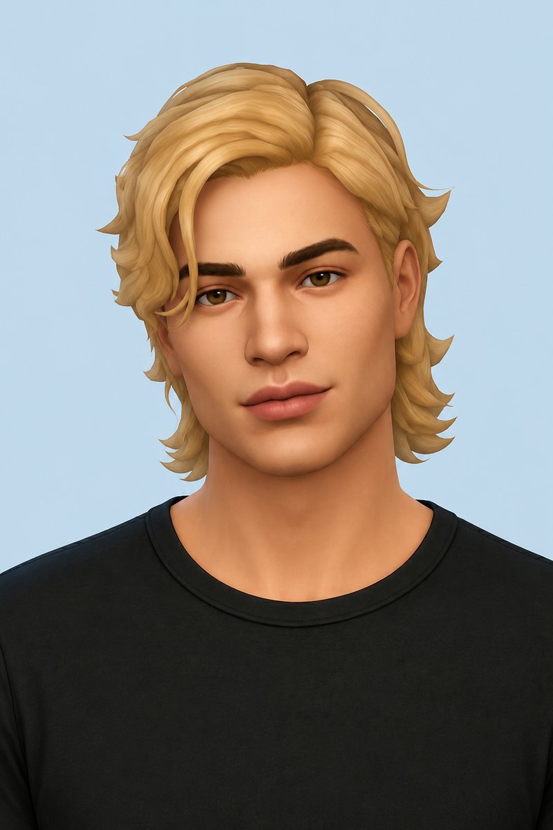 Nova Hair custom content (CC) for Sims 4 by clumsyalien
