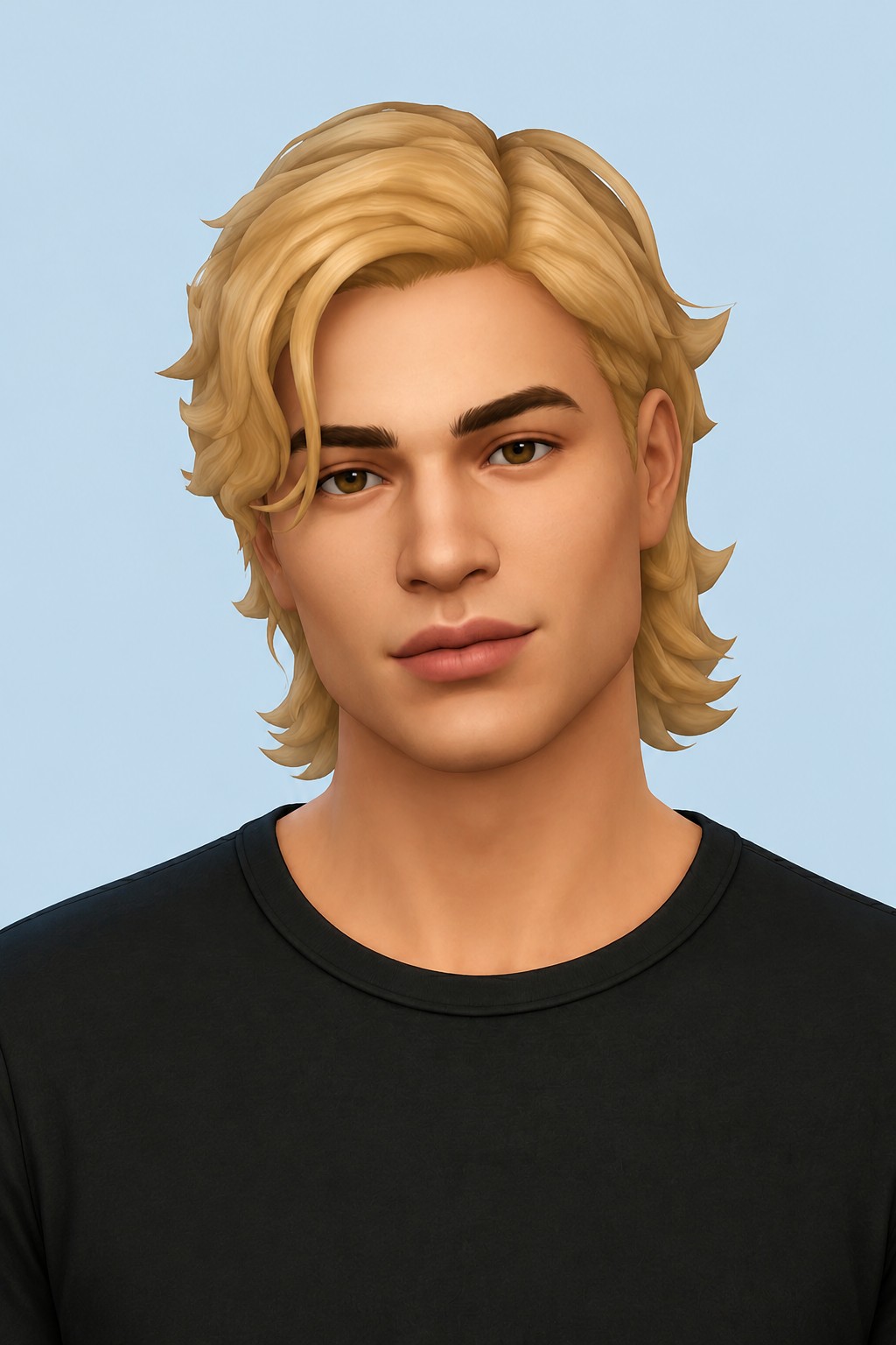 Nova Hair custom content (CC) for Sims 4 by clumsyalien