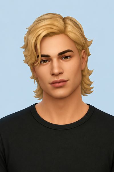 Nova Hair custom content (CC) for Sims 4 by clumsyalien