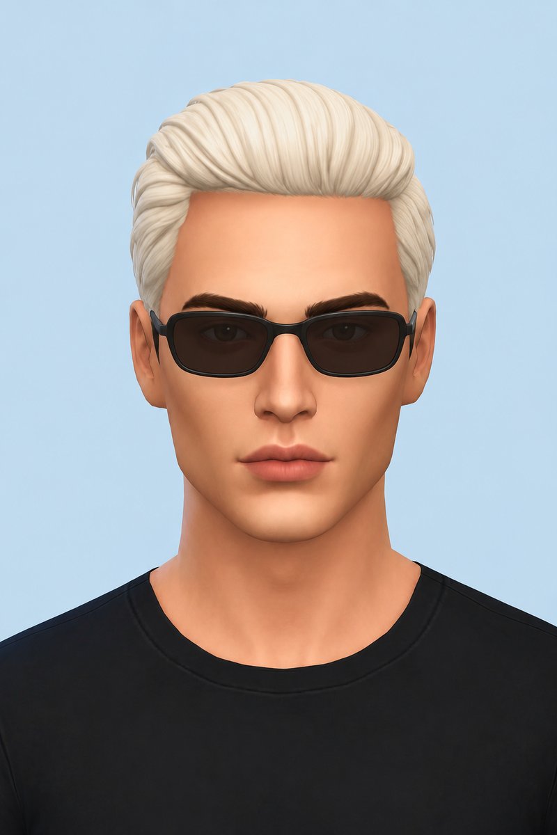 Zeno RE9 Hair custom content (CC) for Sims 4 by johnnysims