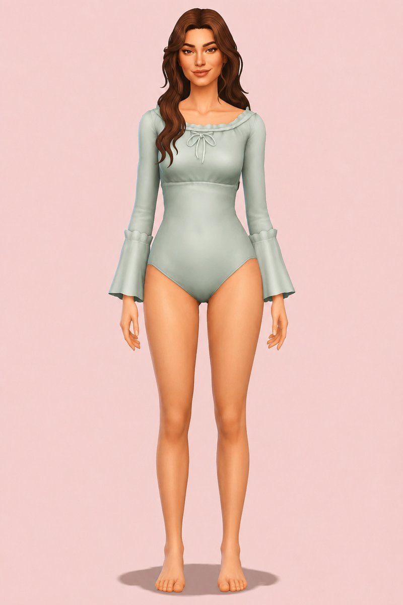 Elise Bodysuit custom content (CC) for Sims 4 by clumsyalien