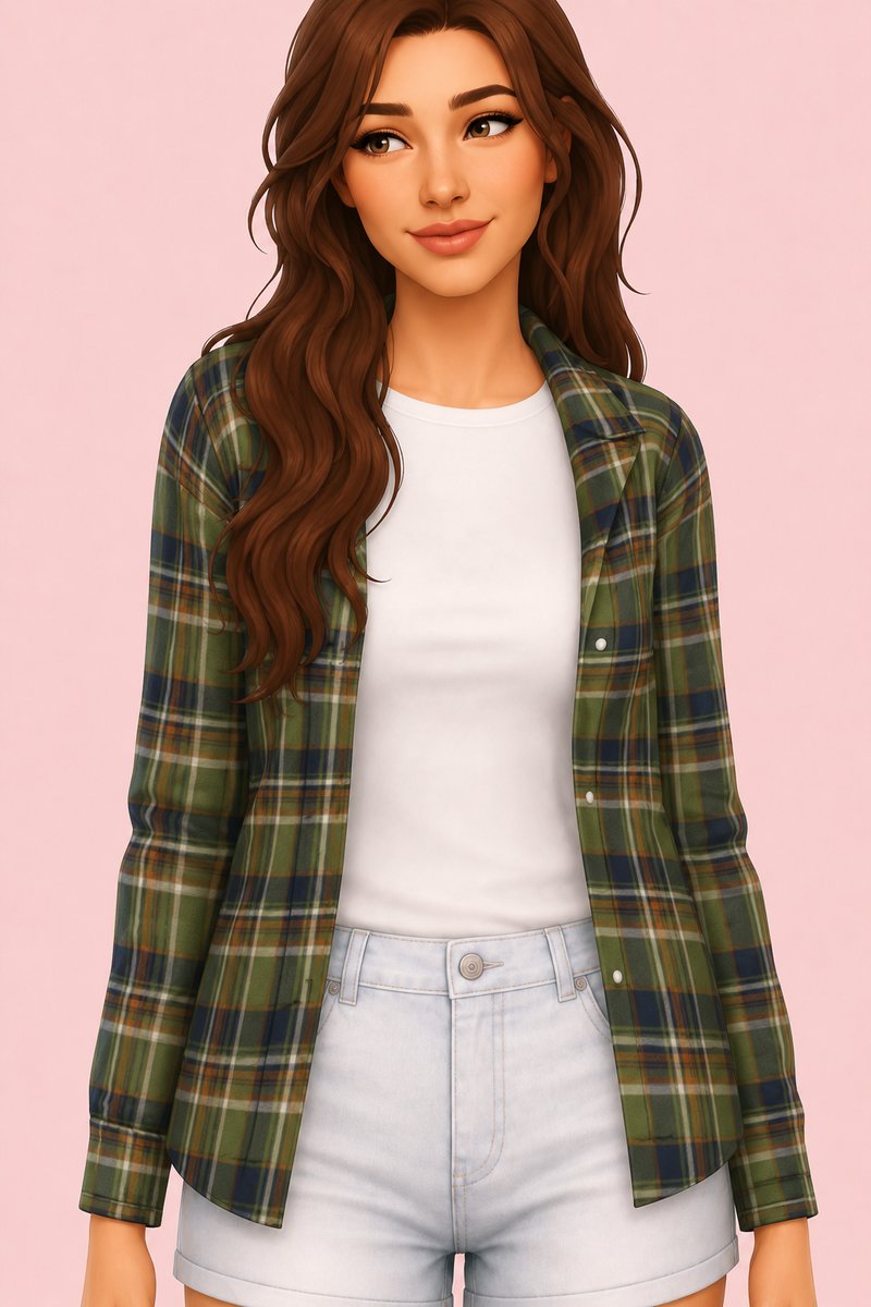 Diane Shirt custom content (CC) for Sims 4 by clumsyalien