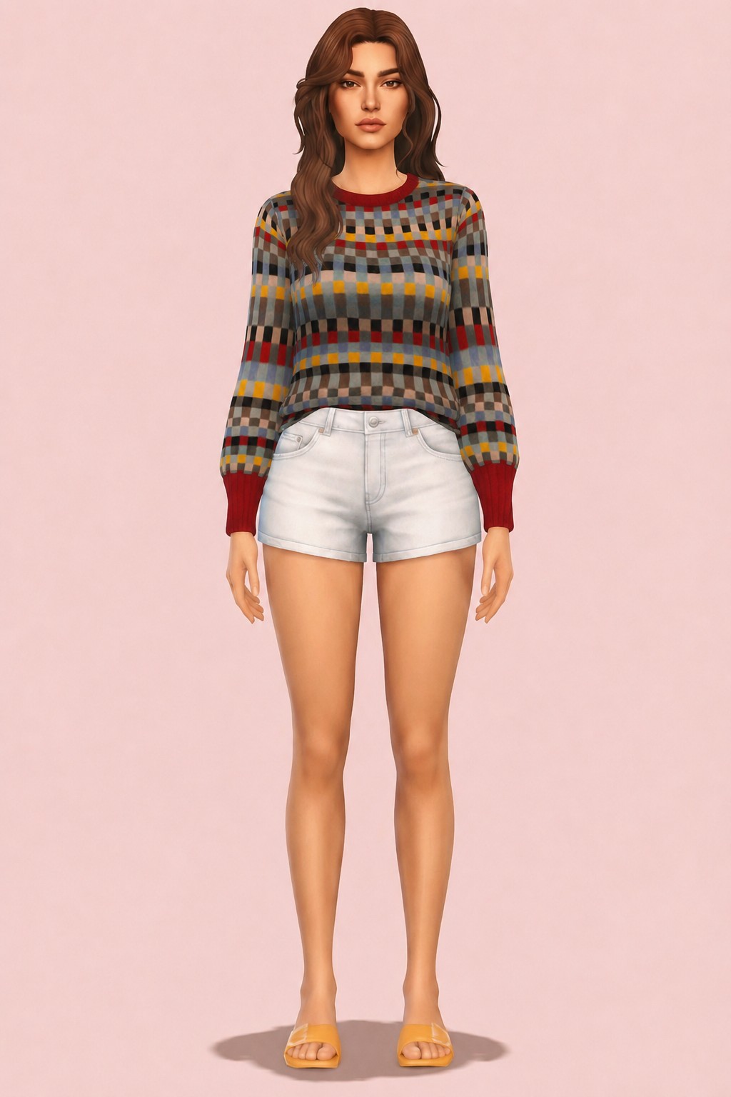 Brooke Sweater custom content (CC) for Sims 4 by clumsyalien