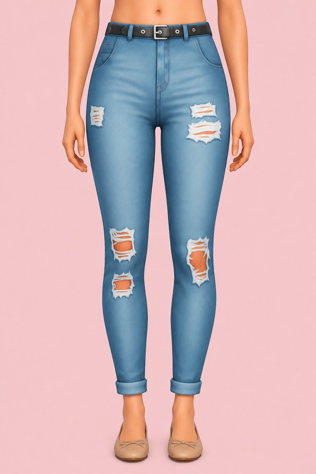 Nora Jeans custom content (CC) for Sims 4 by clumsyalien