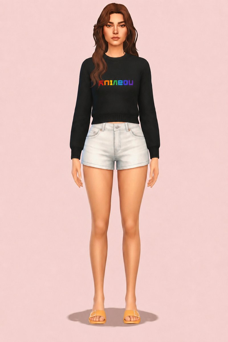 Andy Sweater custom content (CC) for Sims 4 by clumsyalien