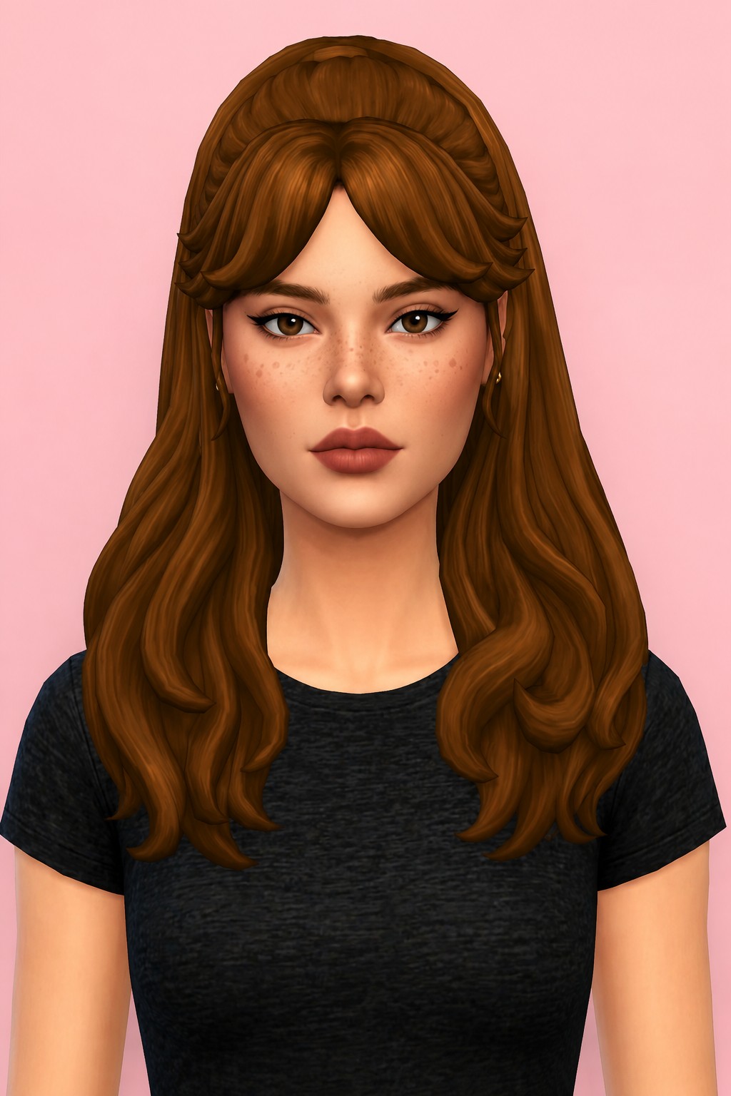 Alena Hairstyle: custom content (CC) for Sims 4 by oakiyo