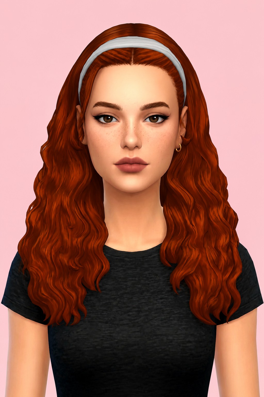 Veronica Hairstyle: custom content (CC) for Sims 4 by oakiyo