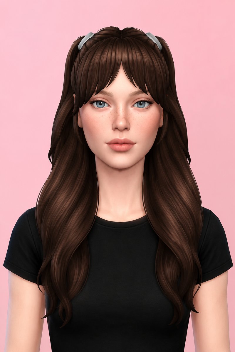 Amanda Hairstyle: custom content (CC) for Sims 4 by oakiyo