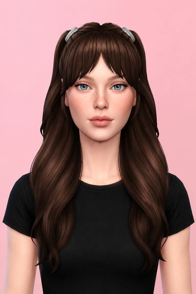 Amanda Hairstyle: custom content (CC) for Sims 4 by oakiyo