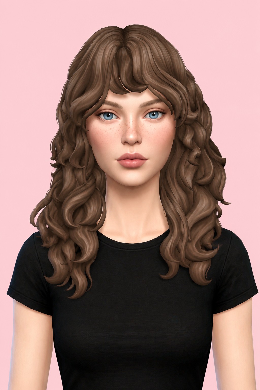 Sienna Hairstyle: custom content (CC) for Sims 4 by oakiyo