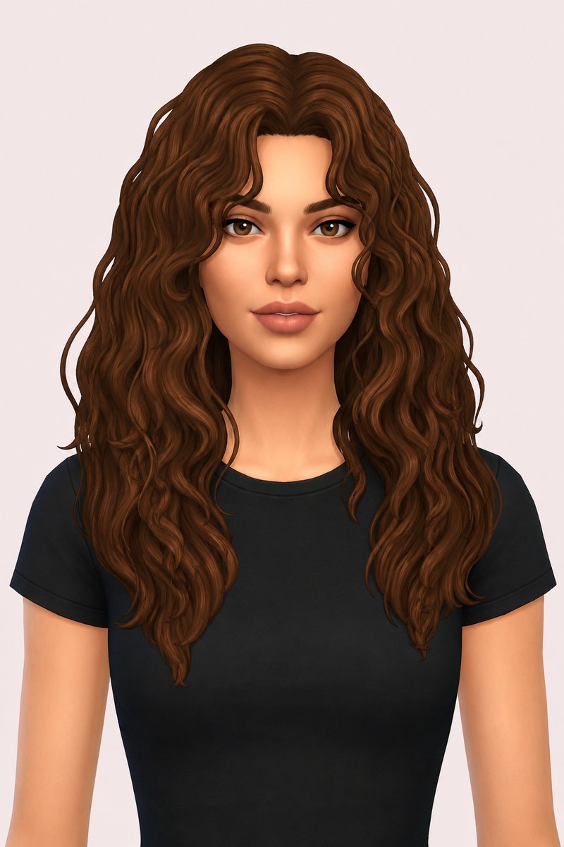 Sammy Hair custom content (CC) for Sims 4 by oakiyo