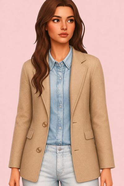 Clara Blazer custom content (CC) for Sims 4 by oakiyo