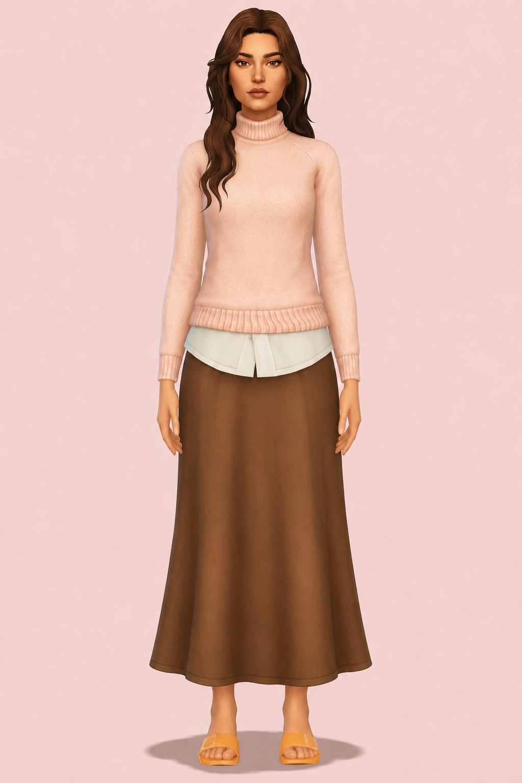 Eveline Dress custom content (CC) for Sims 4 by oakiyo