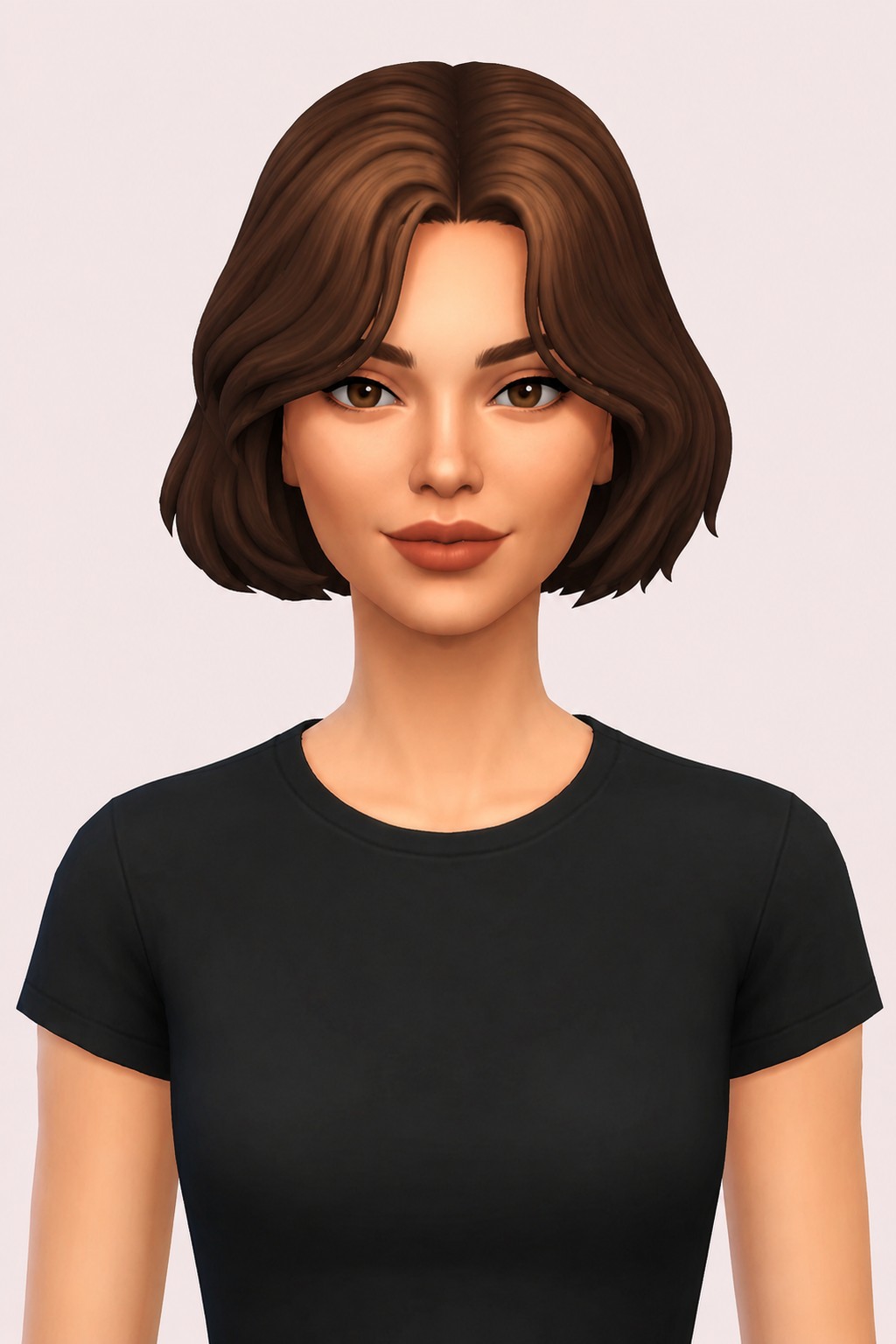 Sylvie Hair custom content (CC) for Sims 4 by oakiyo