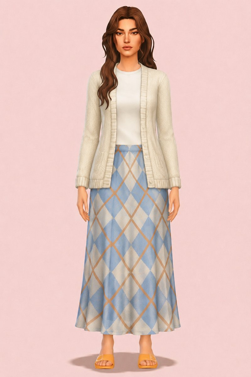 Yasmine Dress custom content (CC) for Sims 4 by oakiyo