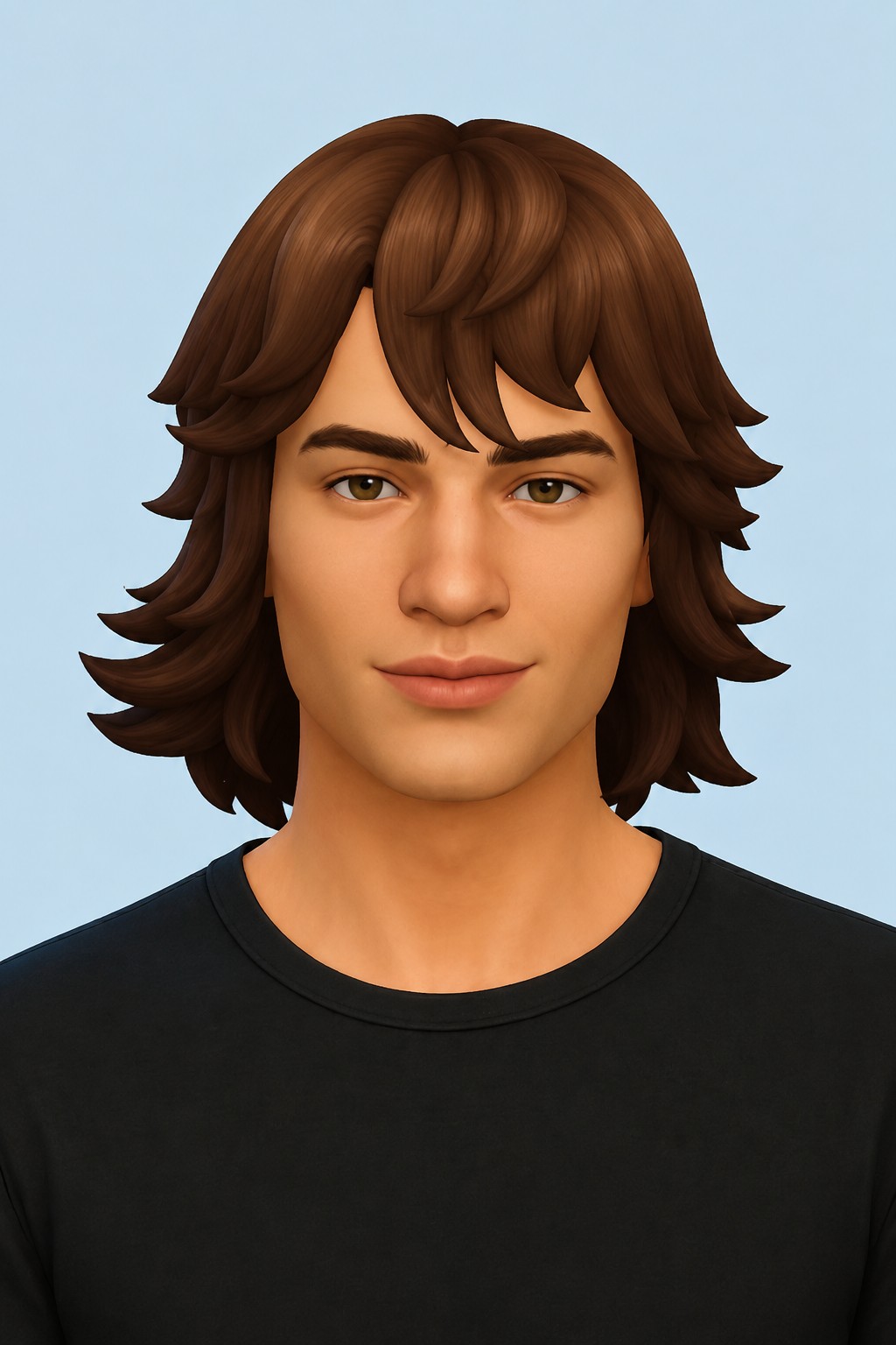 Chris Hair custom content (CC) for Sims 4 by oakiyo