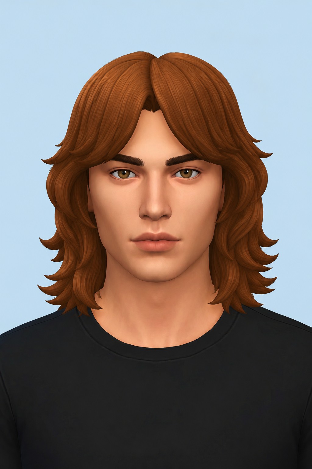 Sam Hair custom content (CC) for Sims 4 by oakiyo