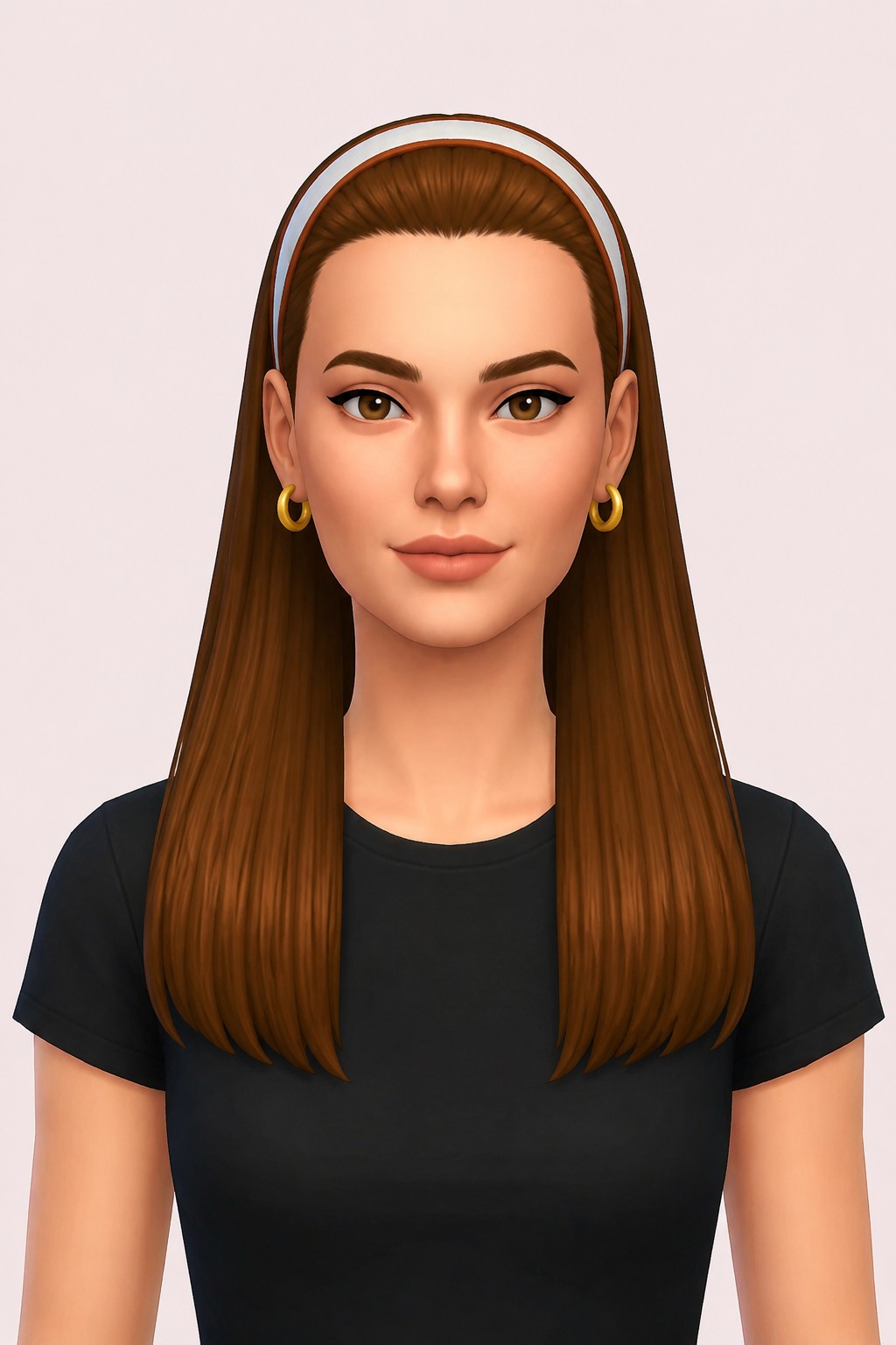 Olivia Hair custom content (CC) for Sims 4 by oakiyo