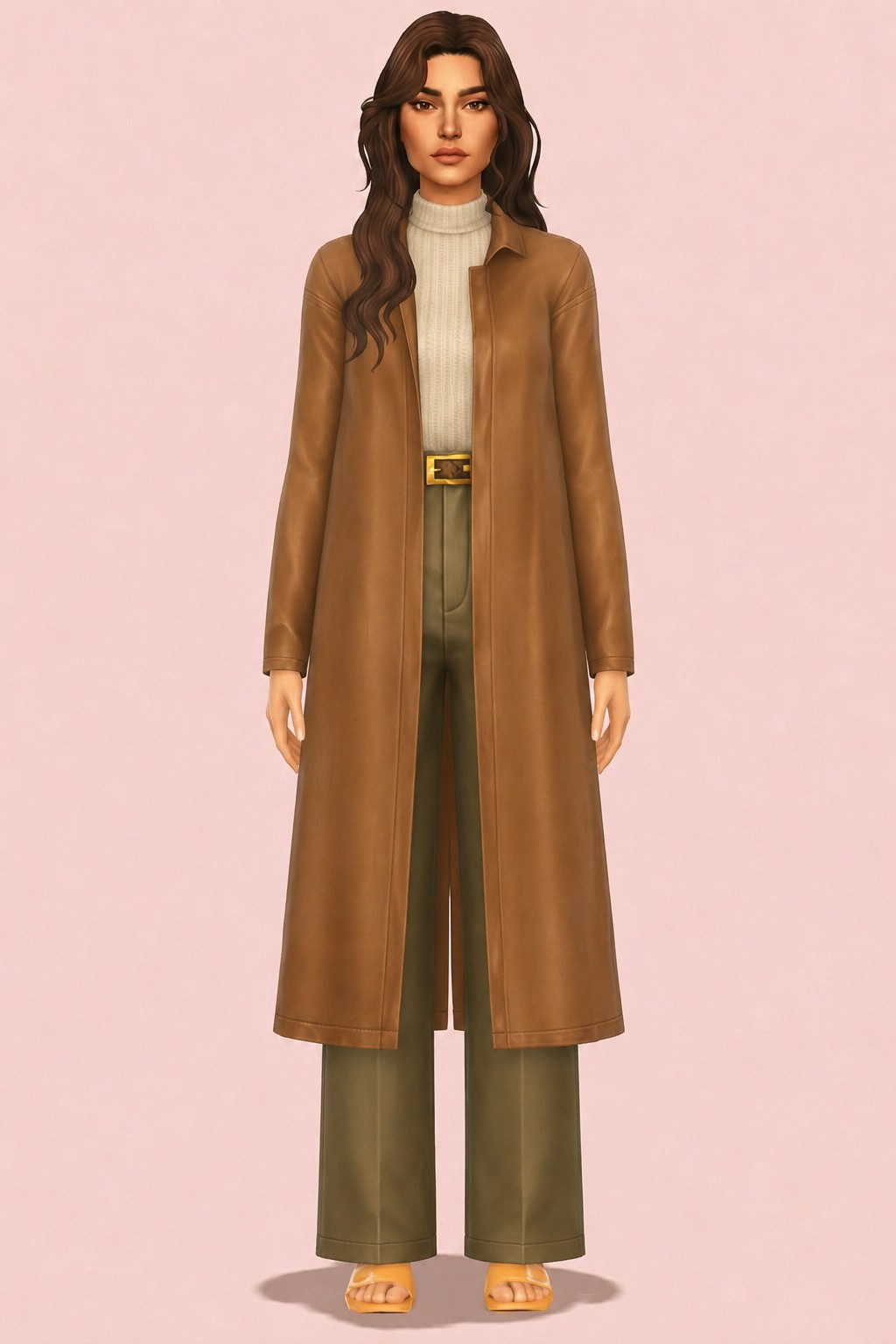 Dani Trenchcoat custom content (CC) for Sims 4 by oakiyo