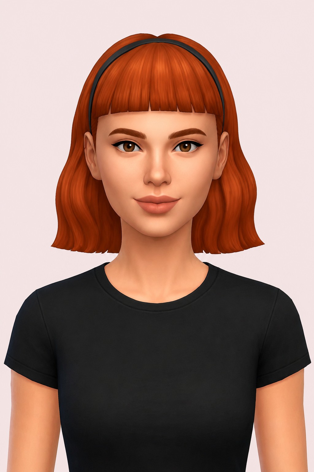 Polly Hair custom content (CC) for Sims 4 by oakiyo
