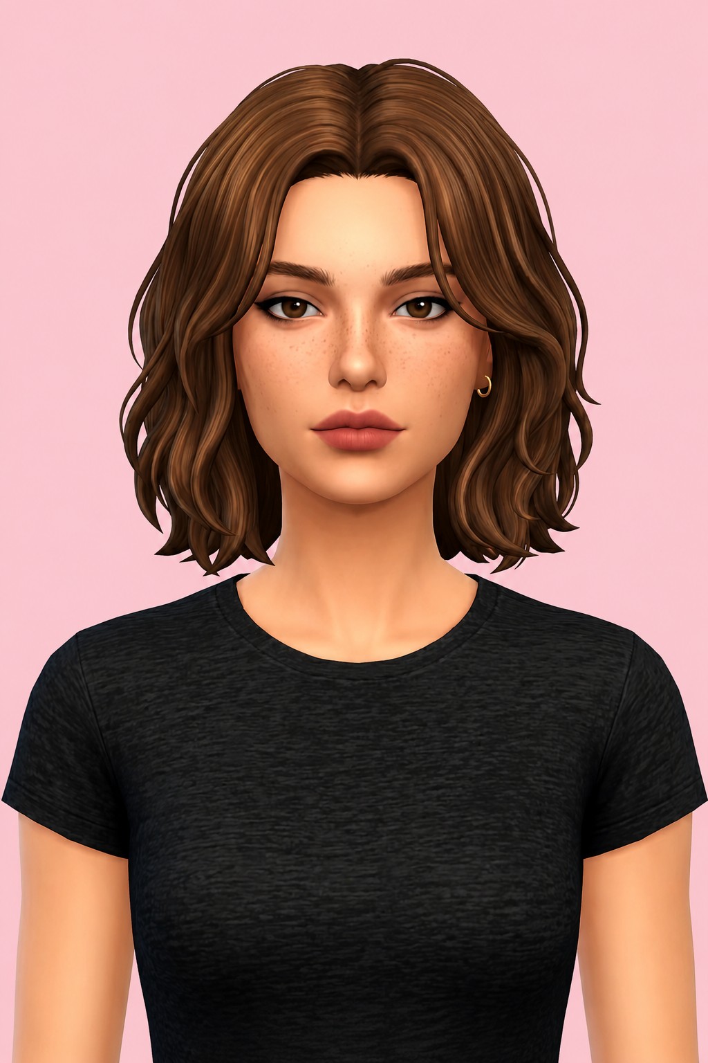Anita Hair custom content (CC) for Sims 4 by oakiyo