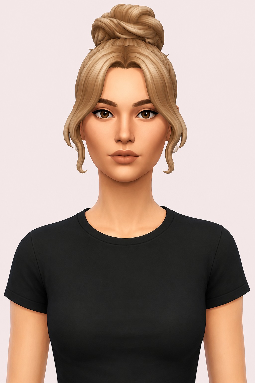 Tati Hair custom content (CC) for Sims 4 by oakiyo