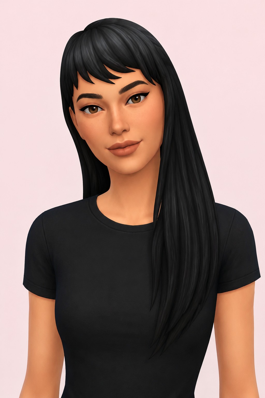 Ivory Hair custom content (CC) for Sims 4 by oakiyo
