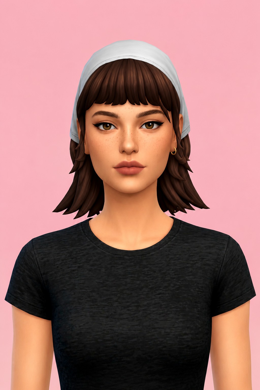 Carrie Hair custom content (CC) for Sims 4 by oakiyo