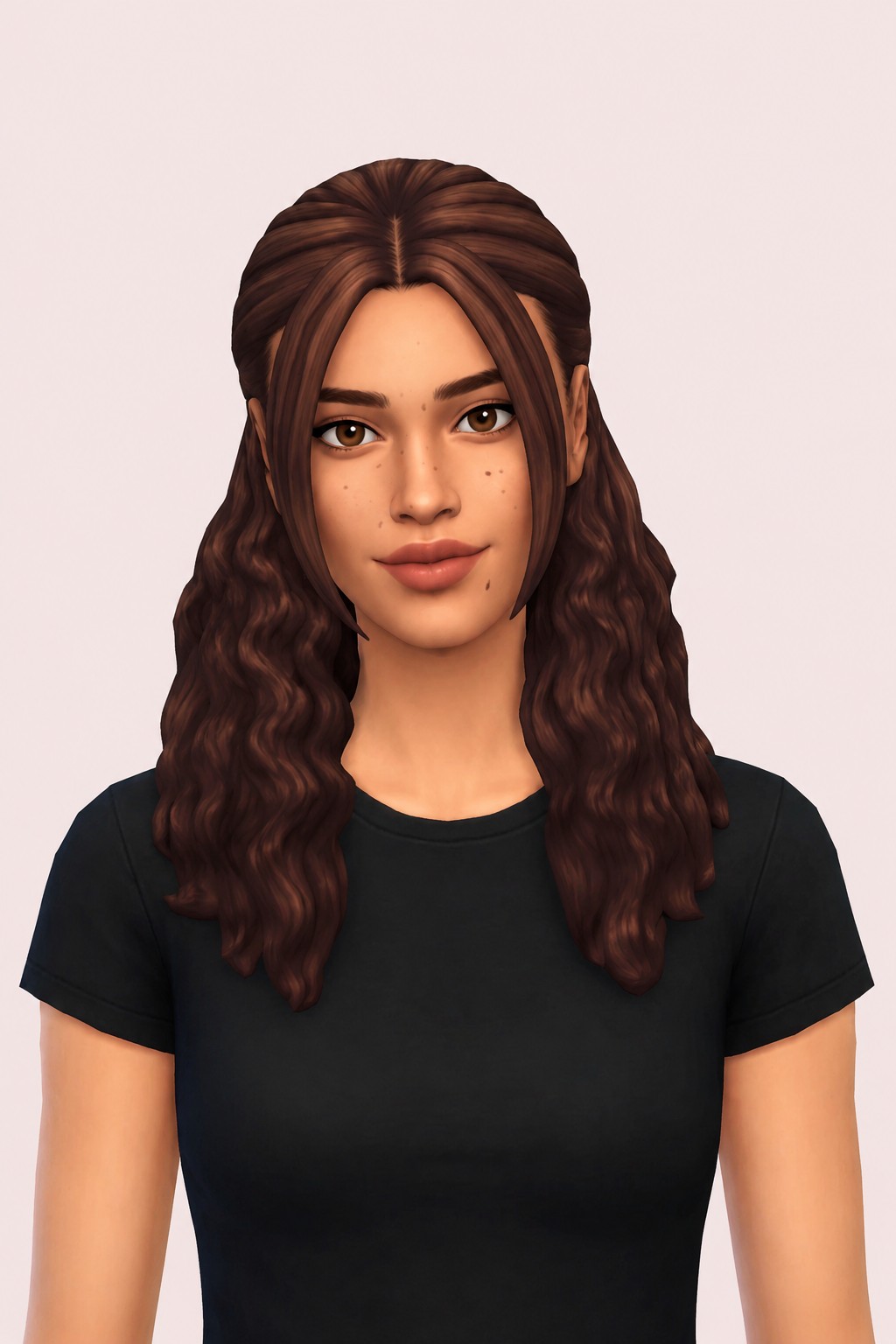 Lilly Hair custom content (CC) for Sims 4 by oakiyo