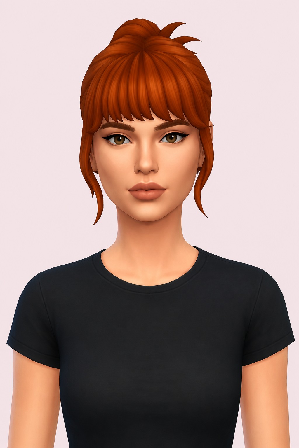 Brandy Hair custom content (CC) for Sims 4 by oakiyo
