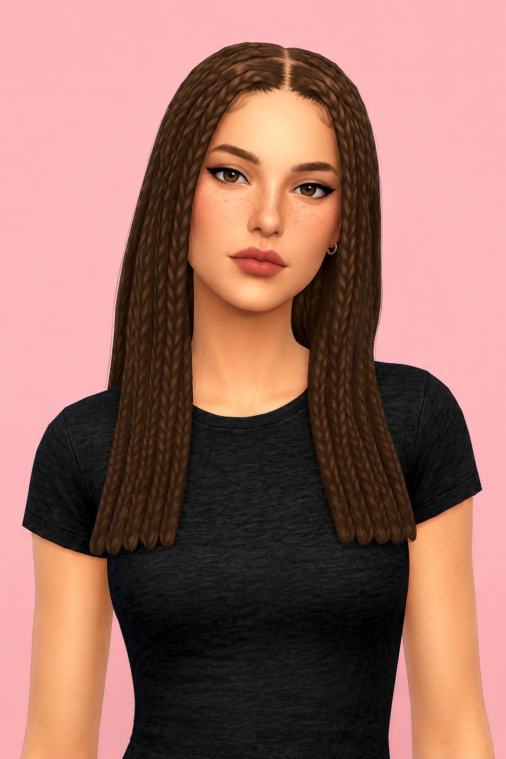 Angel Hair custom content (CC) for Sims 4 by oakiyo
