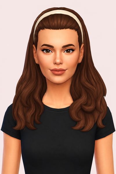 Frankie Hair custom content (CC) for Sims 4 by oakiyo