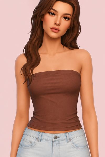 Mina Top custom content (CC) for Sims 4 by oakiyo