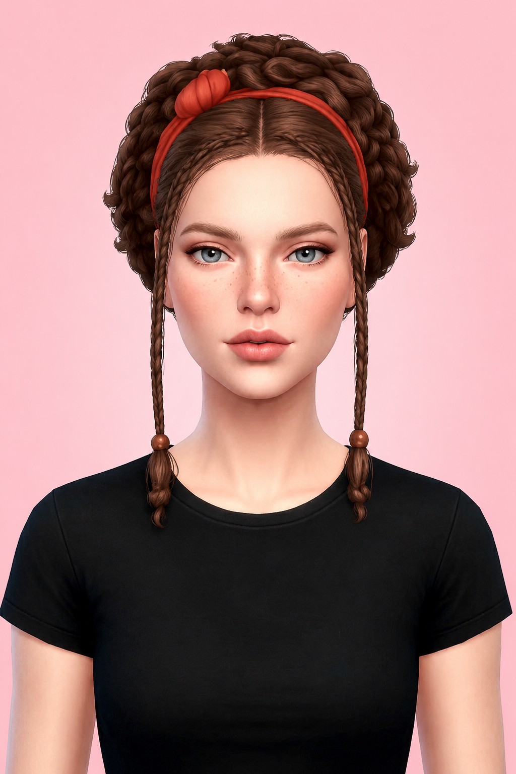 Drew Hair custom content (CC) for Sims 4 by oakiyo