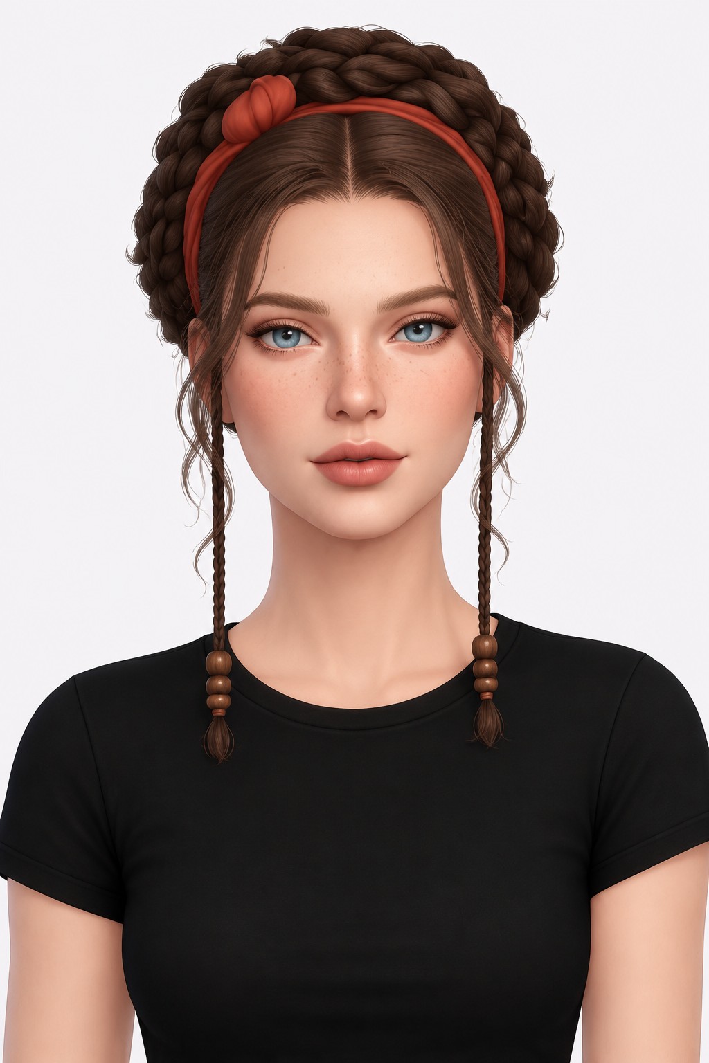 Mya Hair custom content (CC) for Sims 4 by oakiyo