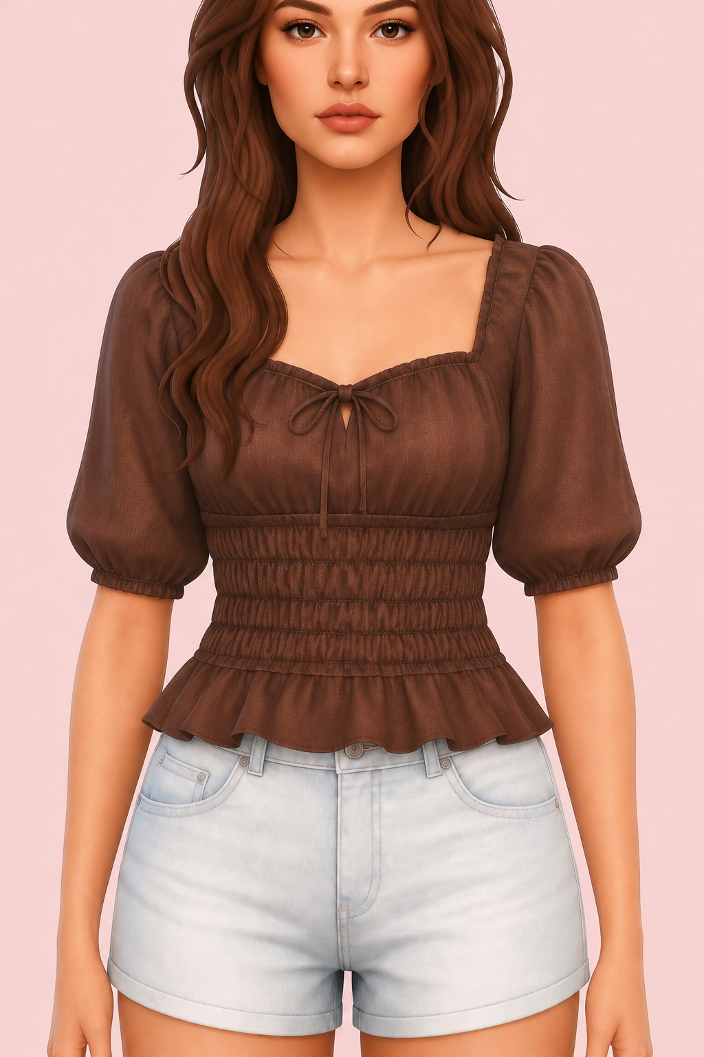 Piper Top custom content (CC) for Sims 4 by oakiyo