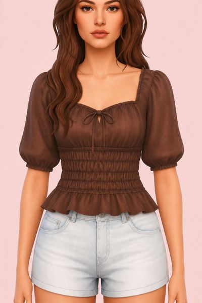 Piper Top custom content (CC) for Sims 4 by oakiyo