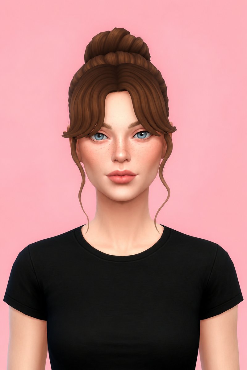 Jordan Hair custom content (CC) for Sims 4 by oakiyo