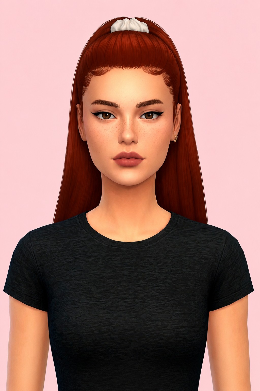 Brooke Hair custom content (CC) for Sims 4 by oakiyo