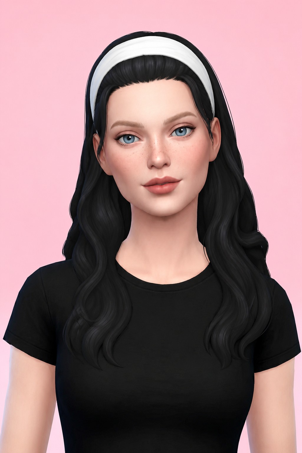 Anna Hair custom content (CC) for Sims 4 by oakiyo