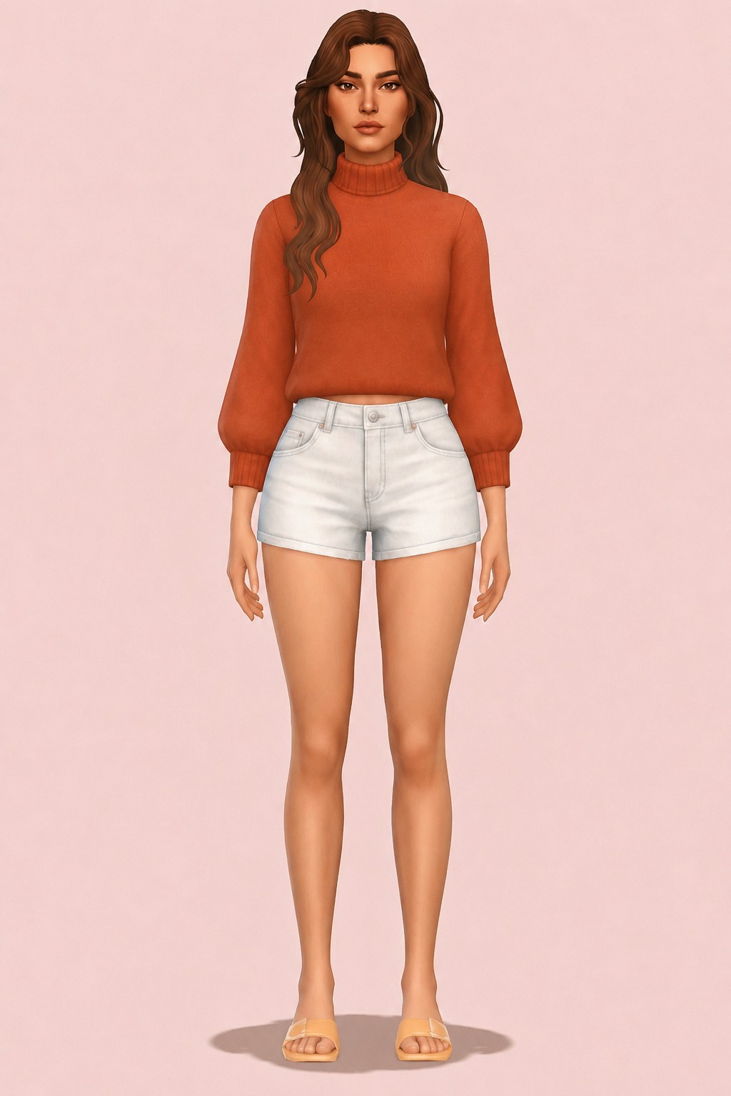Ashley Sweater custom content (CC) for Sims 4 by oakiyo