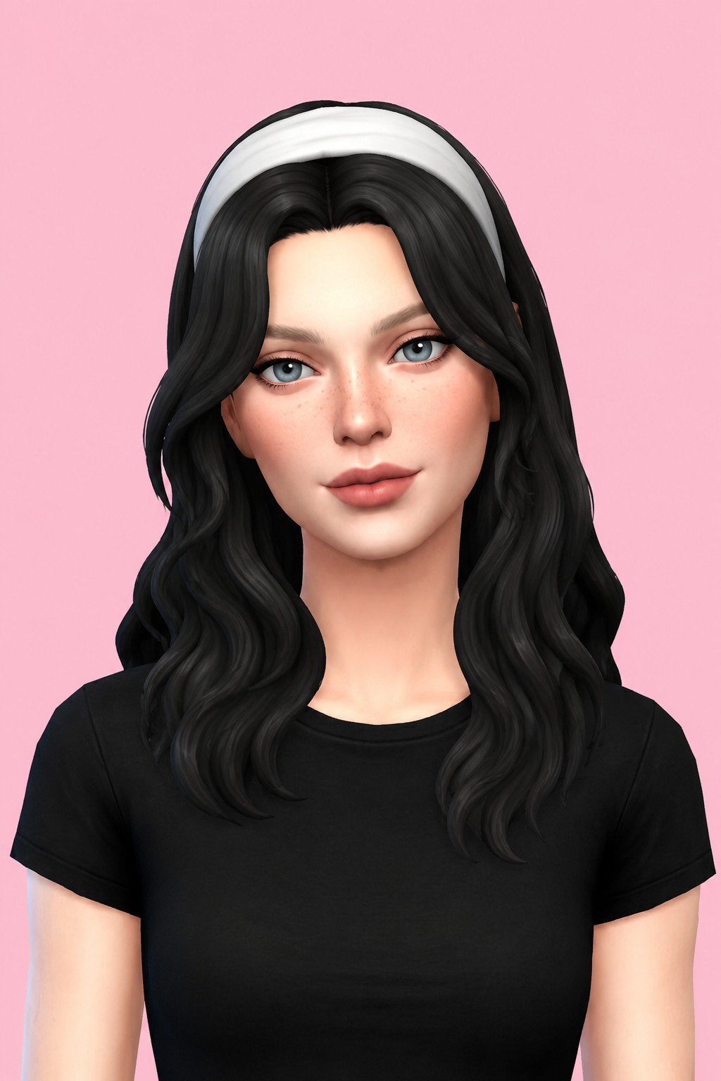 Estelle Hair custom content (CC) for Sims 4 by oakiyo