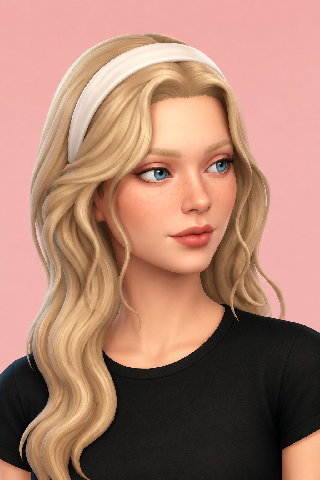 Marlow Hair - Headband Accessory custom content (CC) for Sims 4 by oakiyo