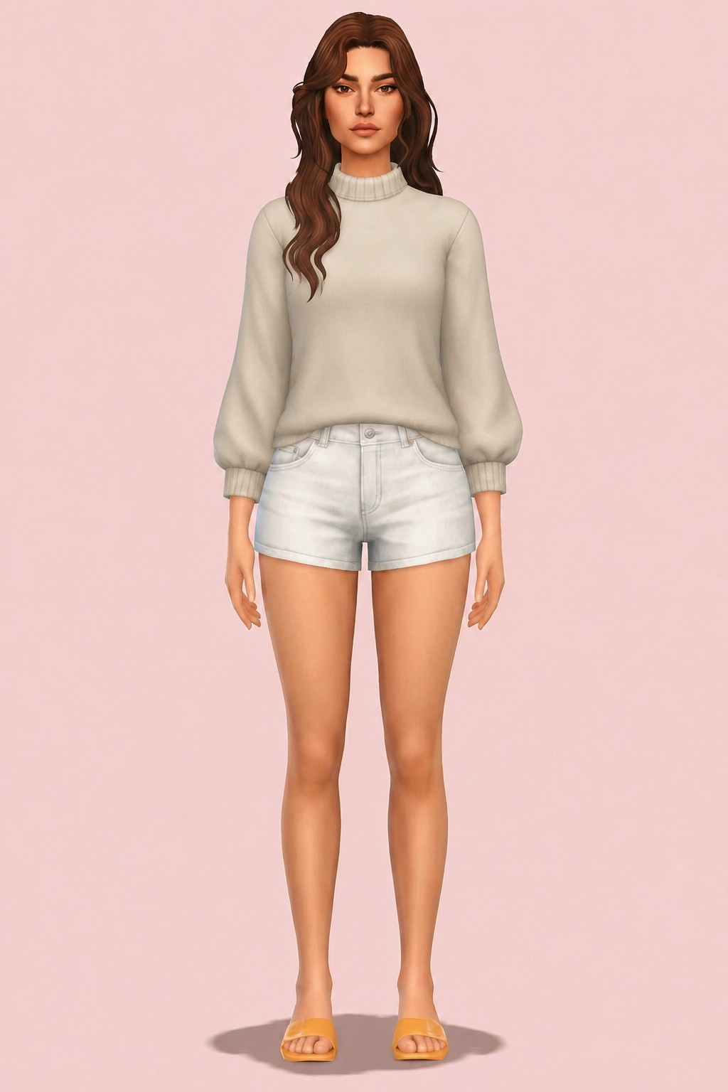 Sindy Sweatshirt custom content (CC) for Sims 4 by oakiyo