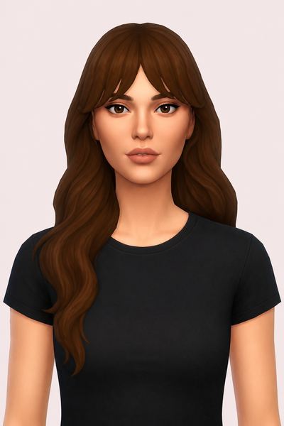 Charlotte Hair custom content (CC) for Sims 4 by oakiyo