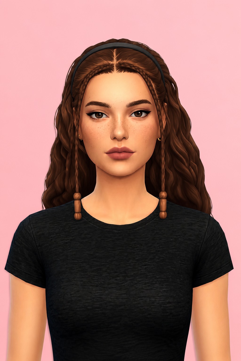 Tiffany Hair custom content (CC) for Sims 4 by oakiyo