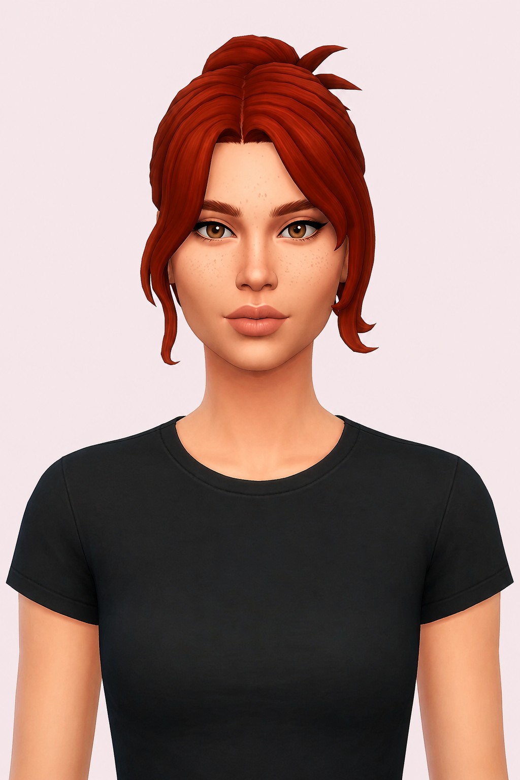 Matilda Hair custom content (CC) for Sims 4 by oakiyo