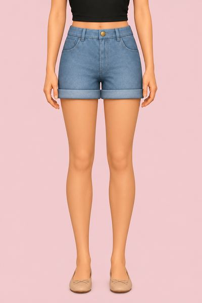 Jean Shorts custom content (CC) for Sims 4 by oakiyo