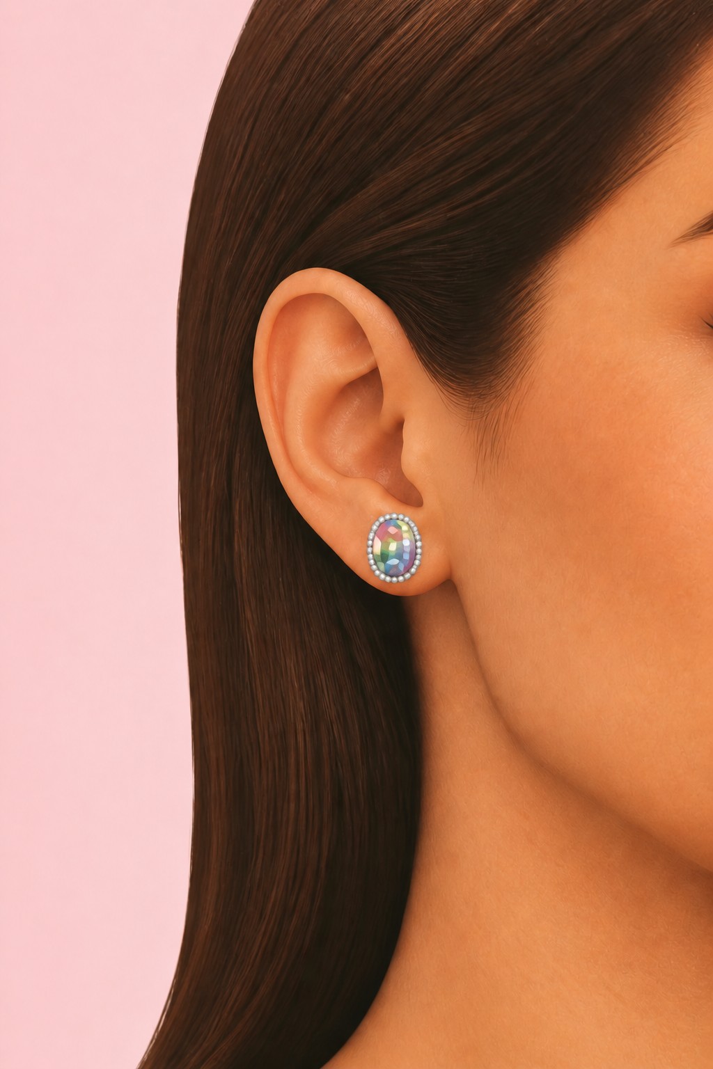 Jewel Earrings custom content (CC) for Sims 4 by oakiyo