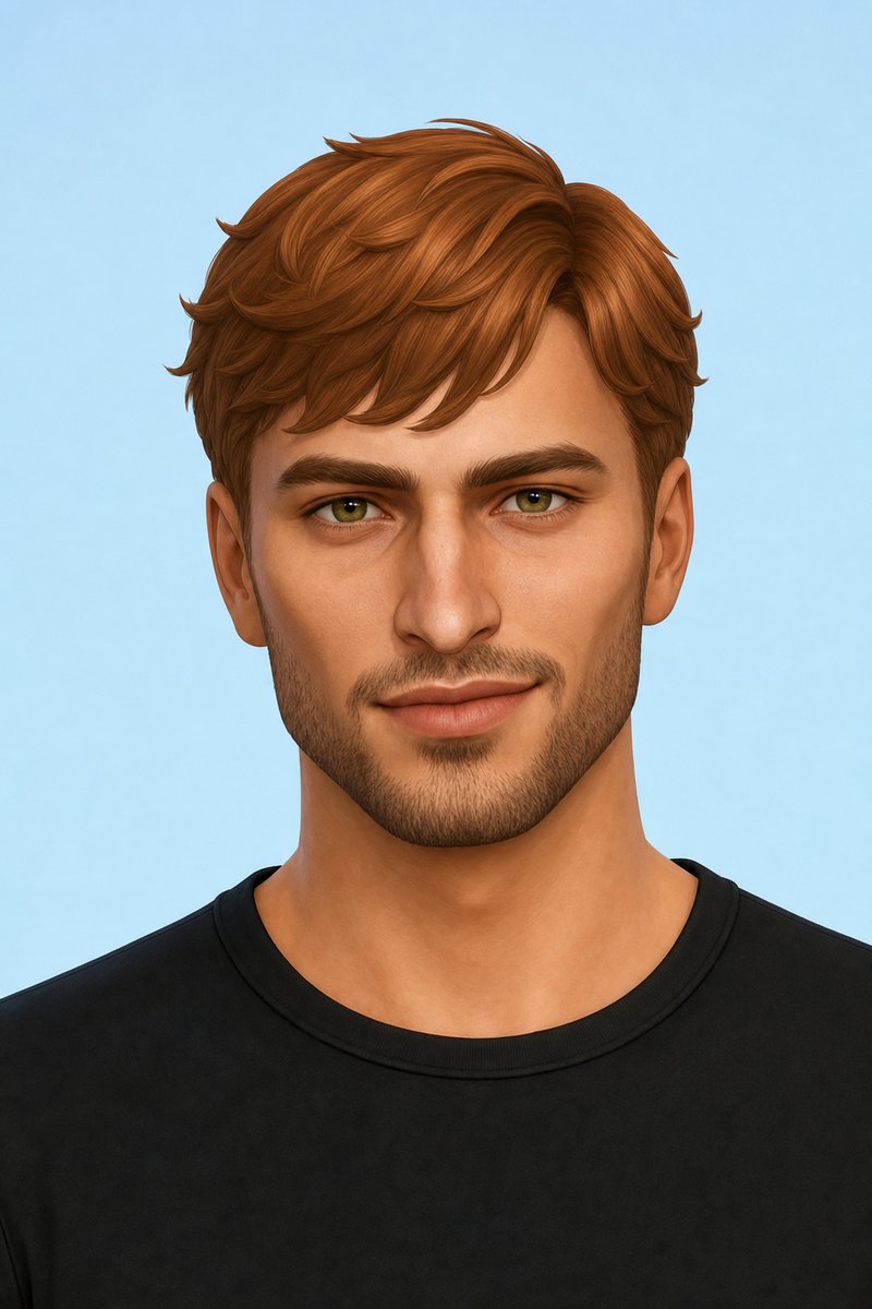 Waterboy Hair custom content (CC) for Sims 4 by johnnysims